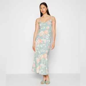 Abercrombie & Fitch Cowl Neck Slip Maxi Dress